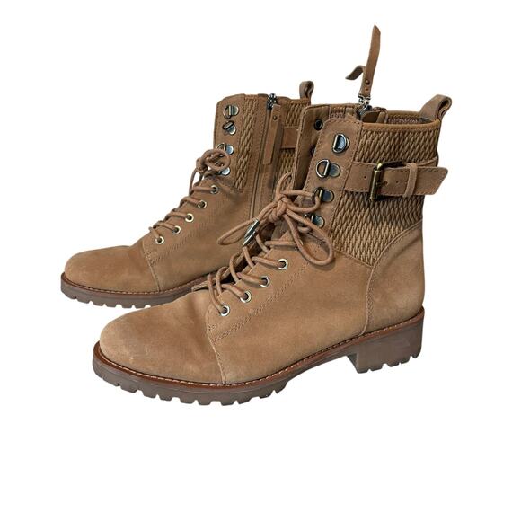 Sam Edelman Shoes - UTILITY STYLE Sam Edelman Jansen Boots – Suede Combat Buckle Detail – Size 8
